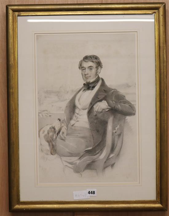 R. J. Lane Portrait of a gentleman 18.5 x 12in.